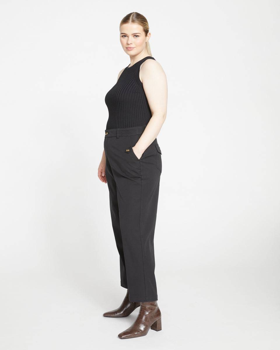 Casual Stretch Twill Pants - Black Zoom image 3