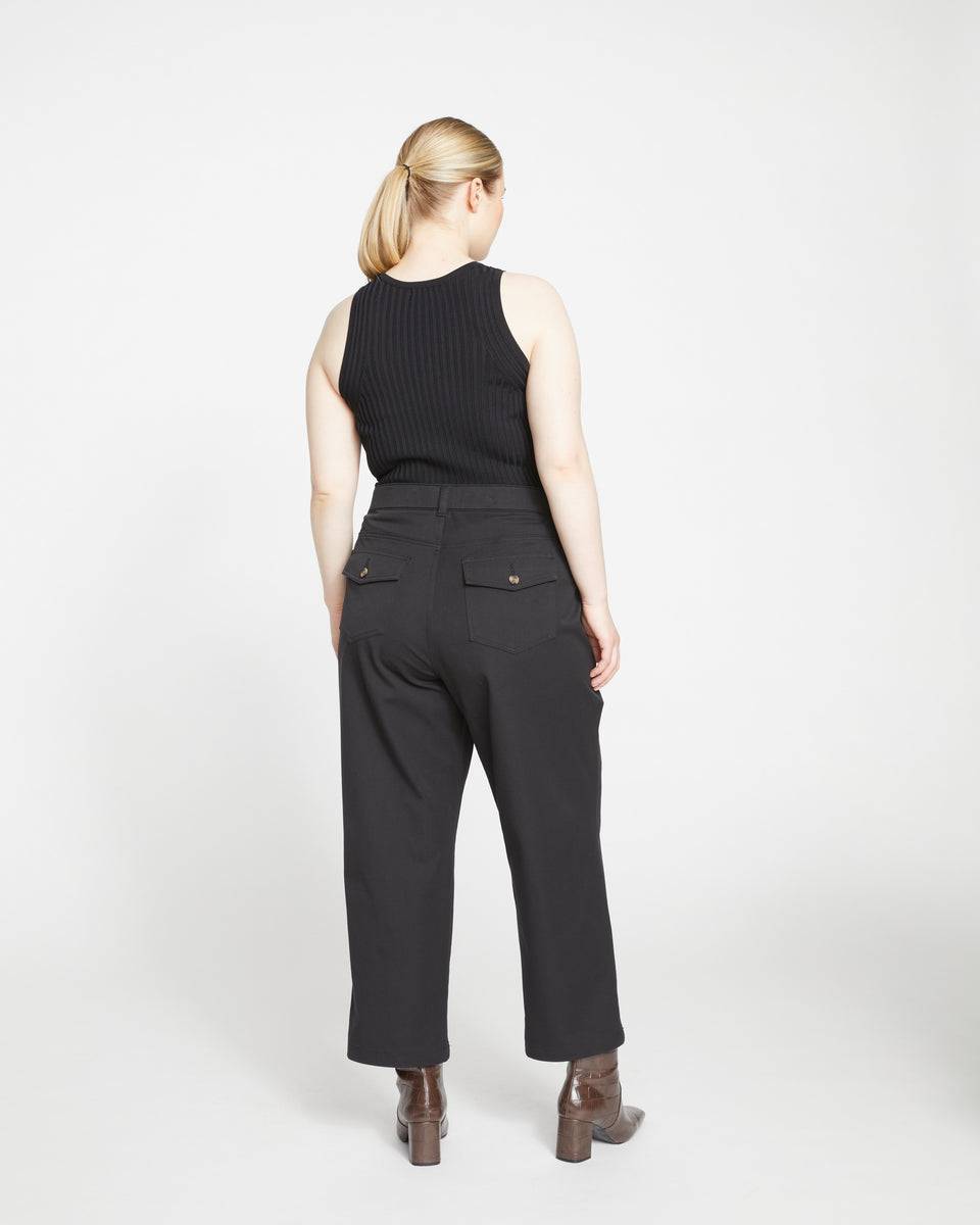 Casual Stretch Twill Pants - Black Zoom image 1