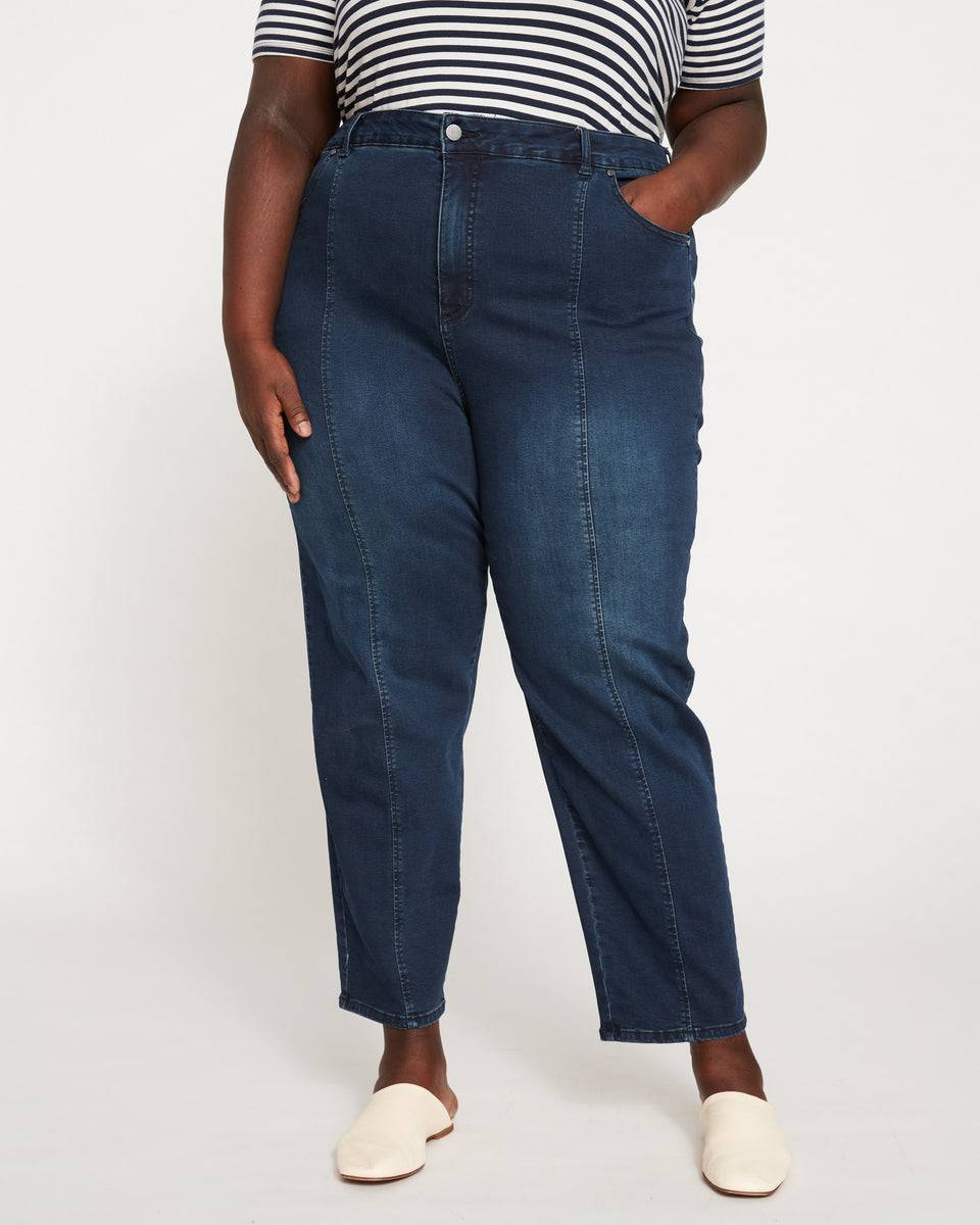 Whitney Super High Rise Seam Tapered Jeans Indigo Ink | Universal Standard