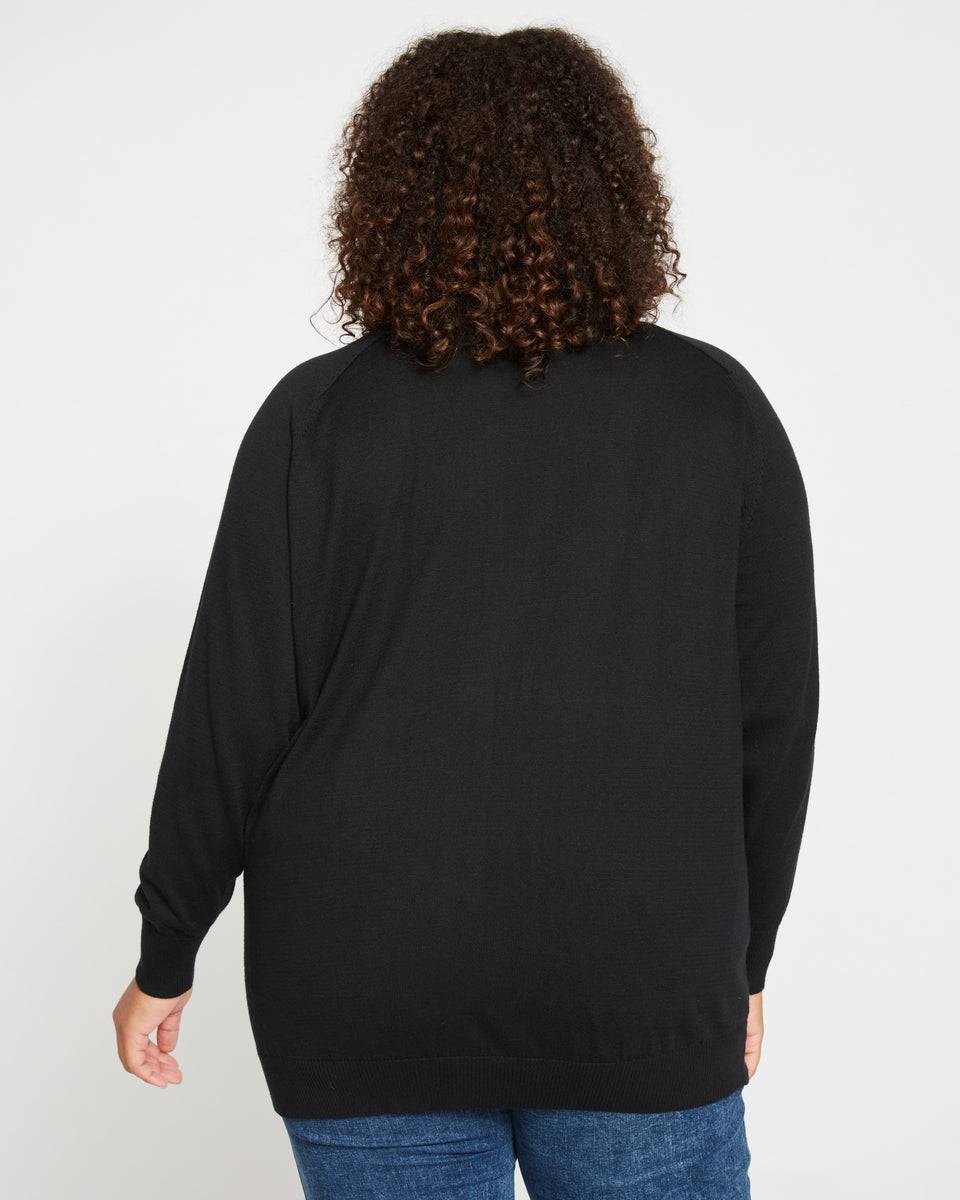 Eco Relaxed Core Sweater - Black Zoom image 3