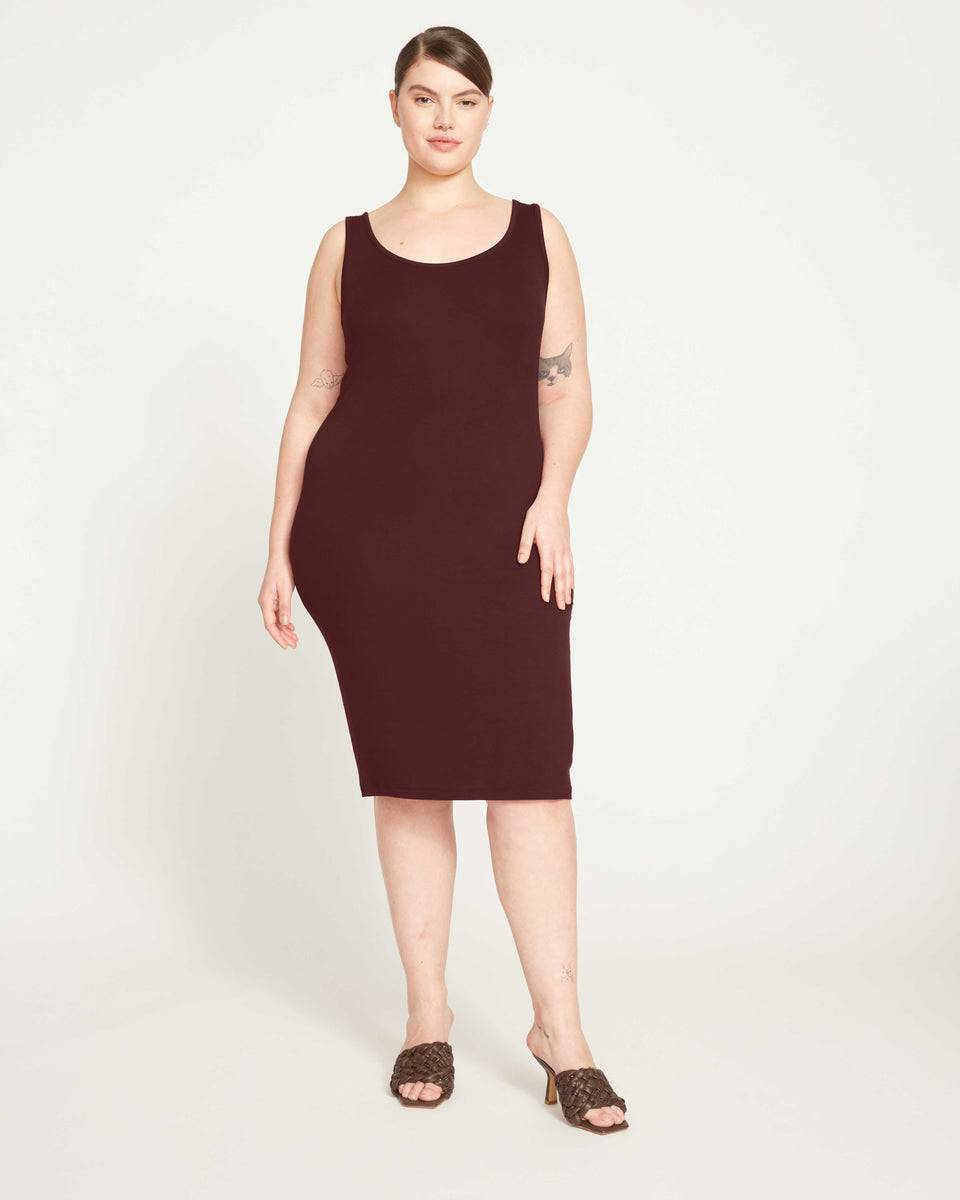Foundation Tank Dress - Black Cherry Zoom image 2