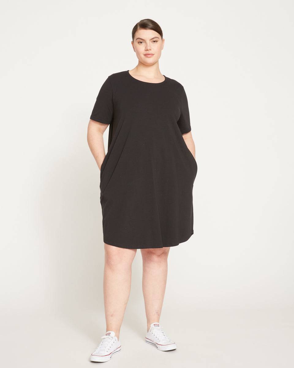 Halie T-Shirt Dress - Black Zoom image 0