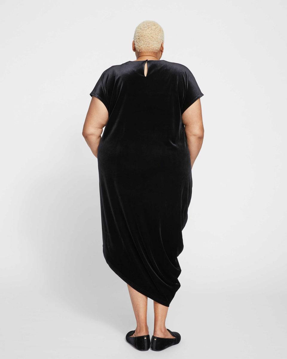 Iconic Geneva Dress - Black Velvet Zoom image 7