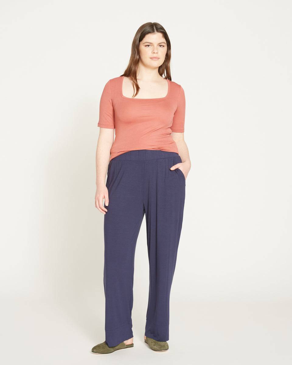 Pull-On Jersey Pants - Navy Zoom image 0
