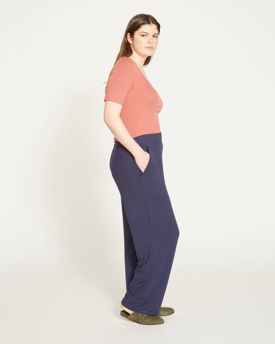Pull-On Jersey Pants - Navy Zoom image 2