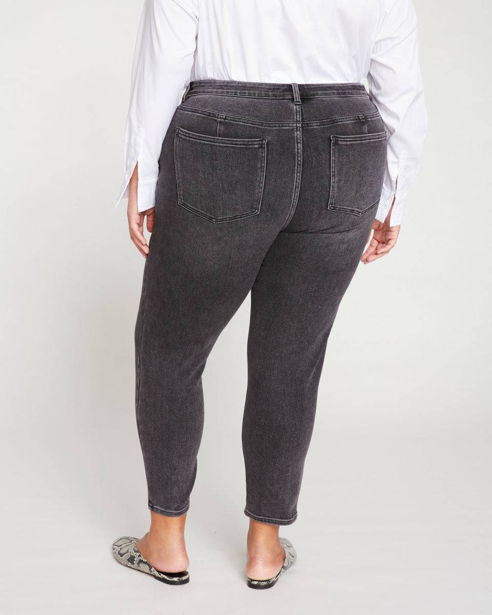 Joni High Rise Curve Slim Leg Jeans 27 Inch - Soft Black Zoom image 5