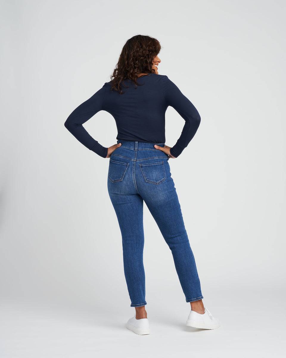 High Rise Skinny Jeans 28 Inch - Classic Blue Universal Standard