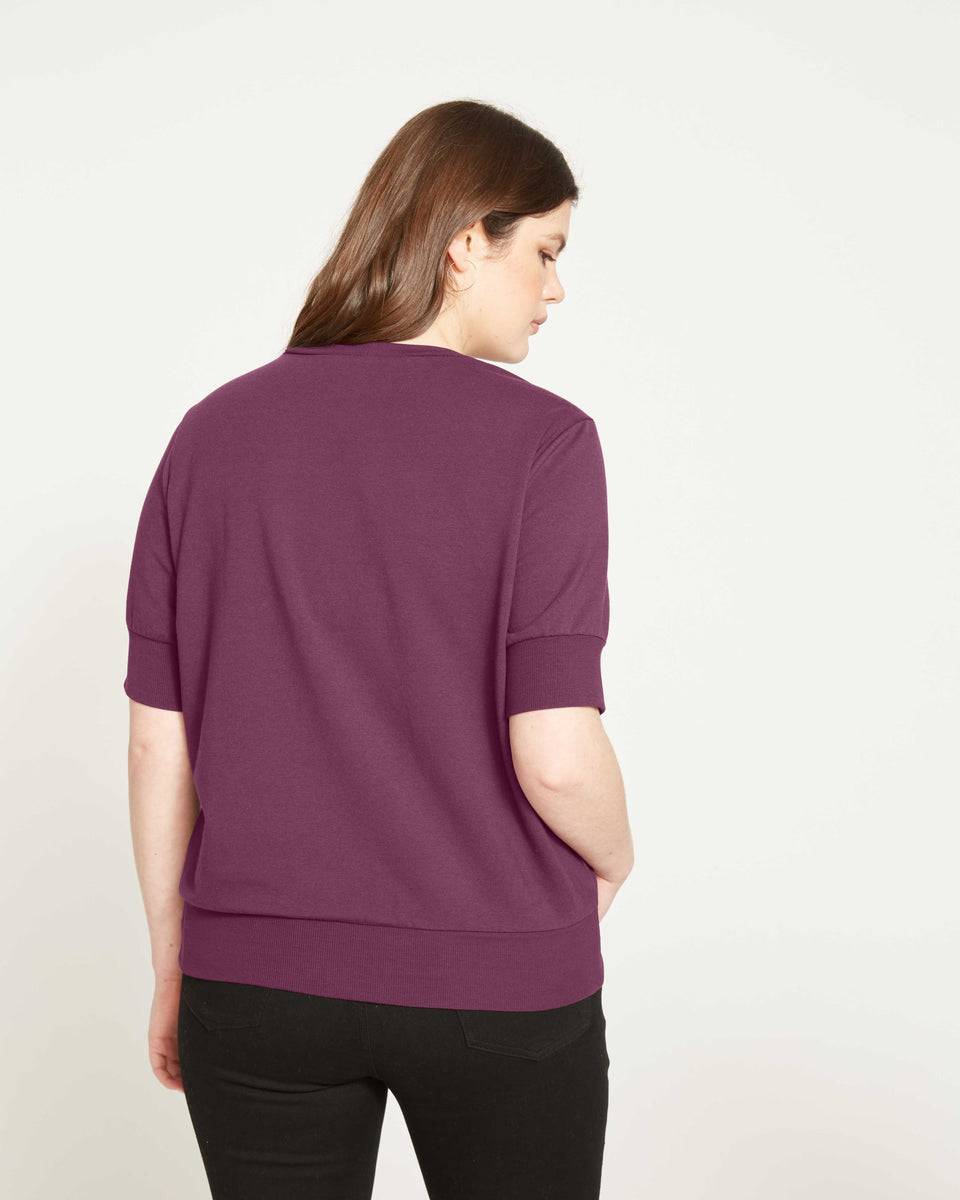 T-Shirt Sweatshirt - Berry Wine Zoom image 3