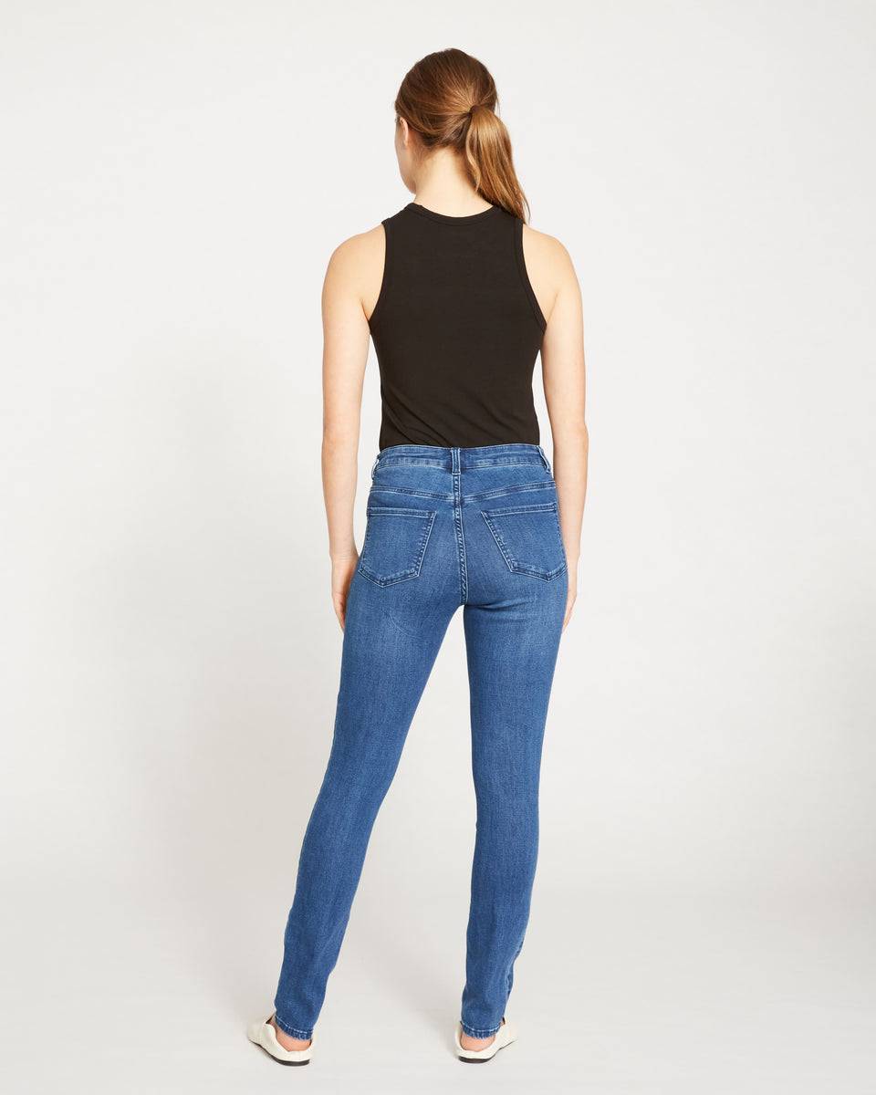 Seine High Rise Skinny Jeans 32 Inch - True Blue Zoom image 5