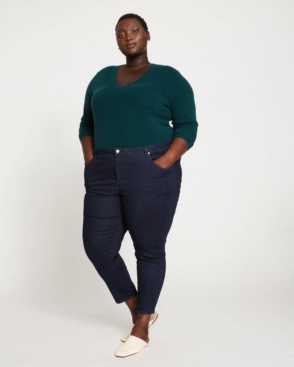 Seine Mid Rise Skinny Jeans 27 Inch - Dark Indigo | Universal Standard