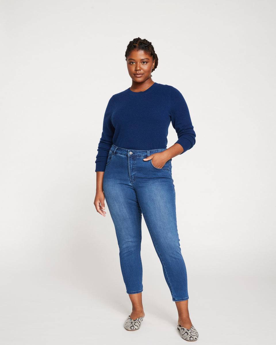 Seine Mid Rise Skinny Jeans 27 Inch - True Blue | Universal Standard