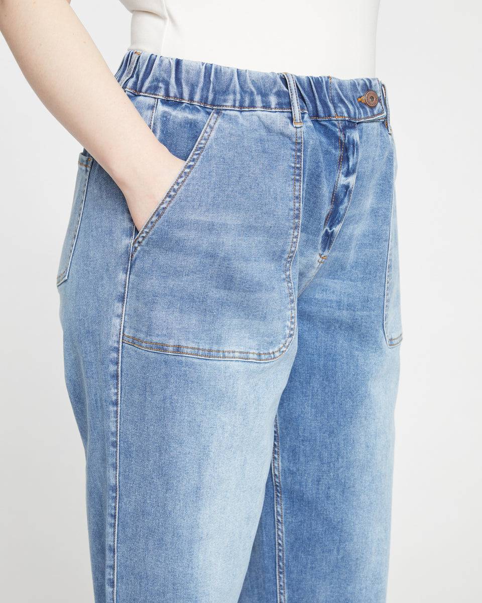 Karlee High Rise Tapered Jeans - Aged Atlantic Blue Zoom image 0