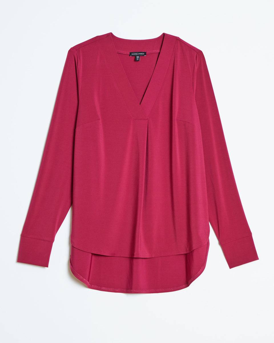 Swoop High-Low Jersey Tunic - Berry Zoom image 1