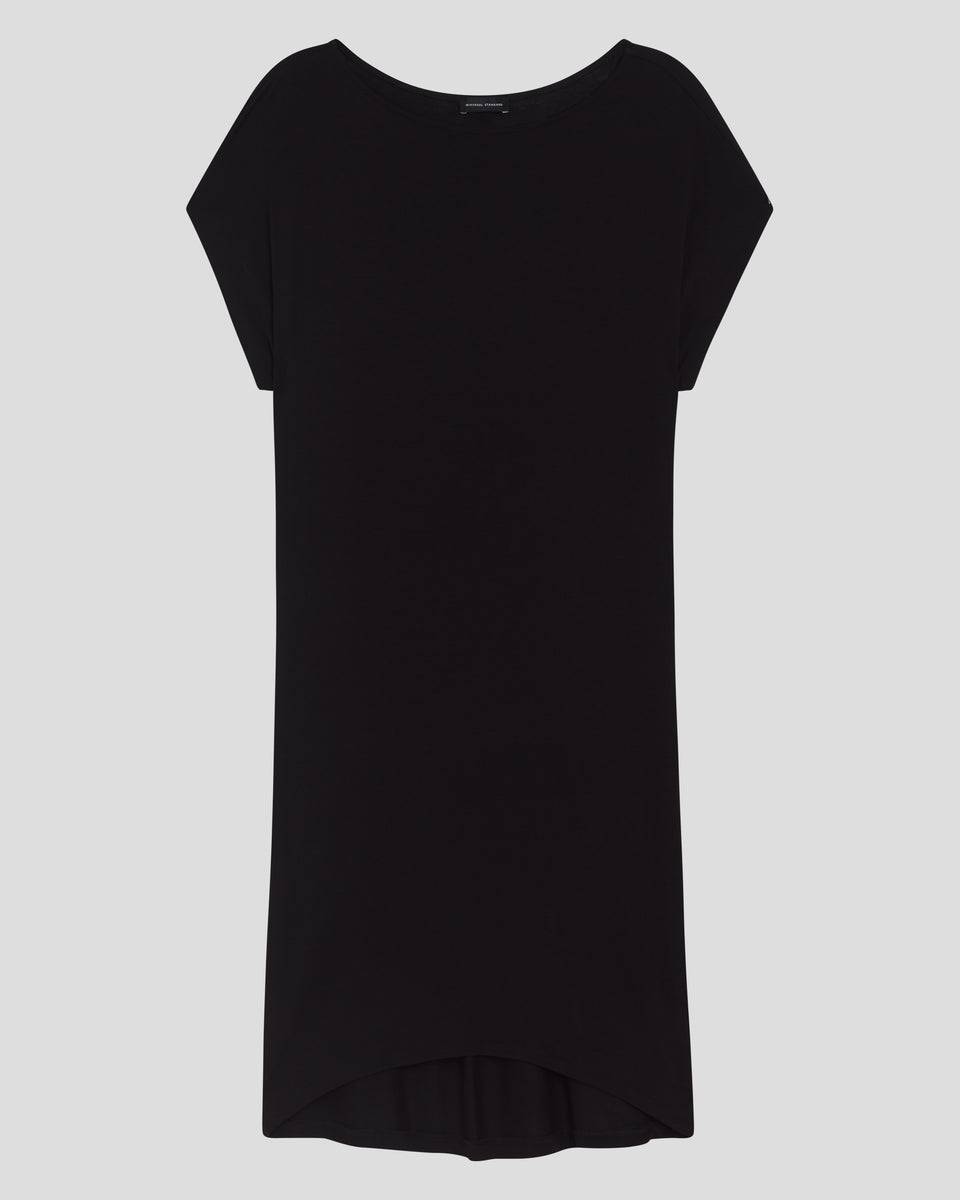 Helen Liquid Jersey Shift Dress - Black Zoom image 1