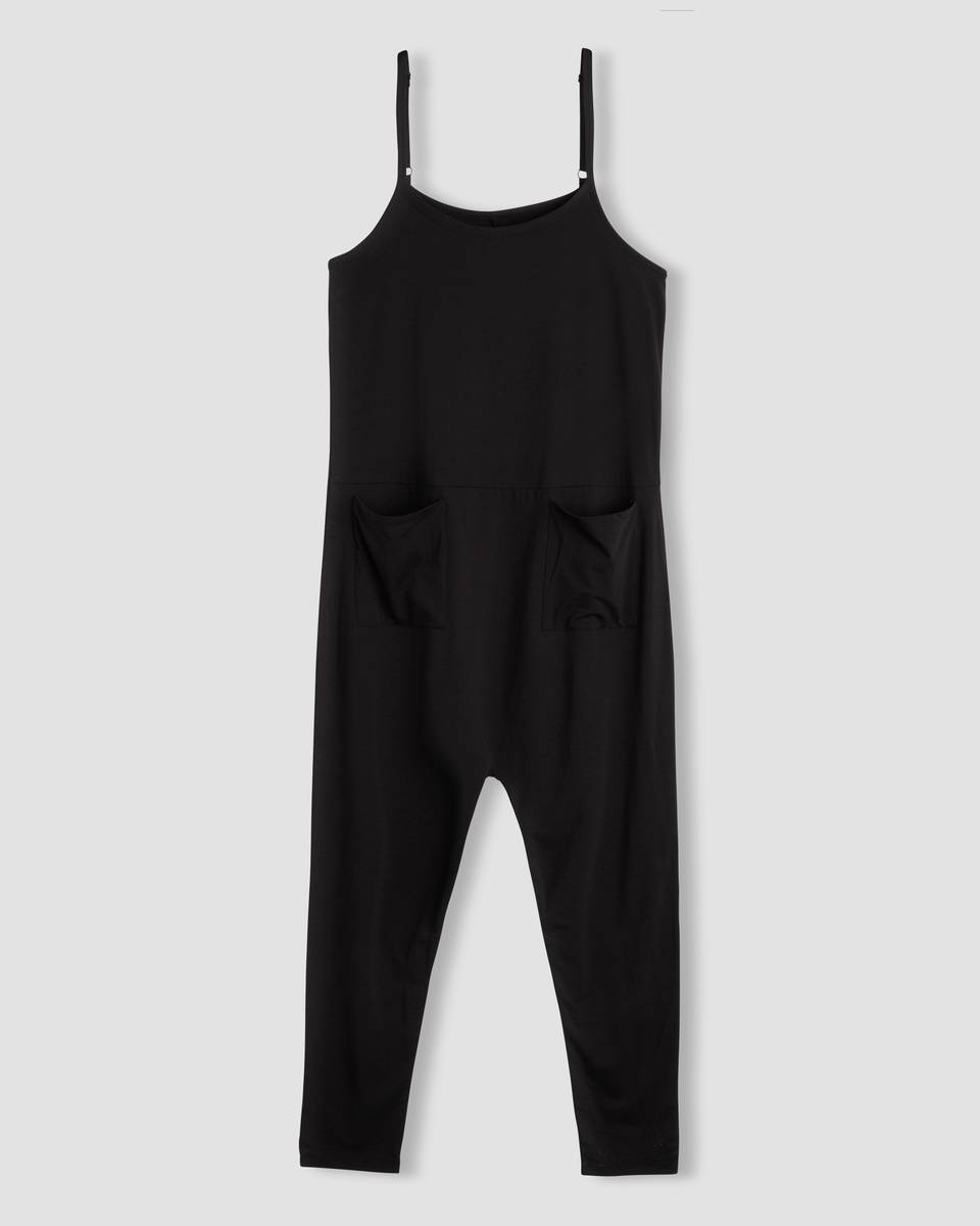 Jackson Sleeveless Jumpsuit - Black Zoom image 1