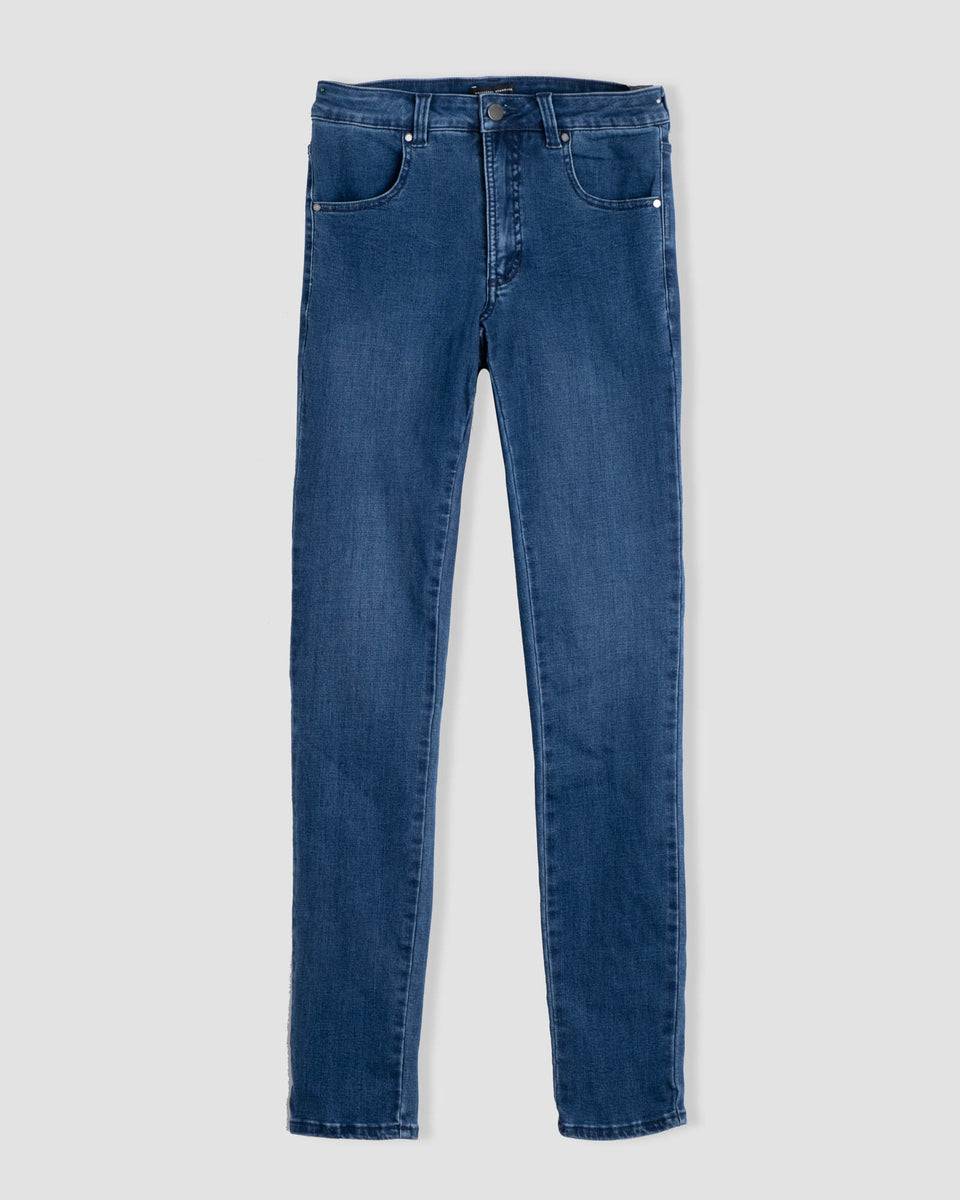 Seine High Rise Skinny Jeans 32 Inch - True Blue Zoom image 3