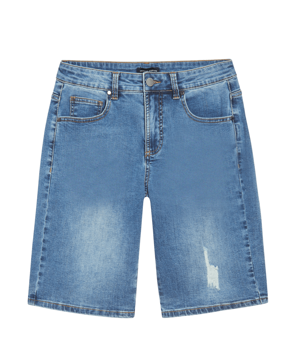 Bae Denim Shorts - Distressed Light Indigo Zoom image 1