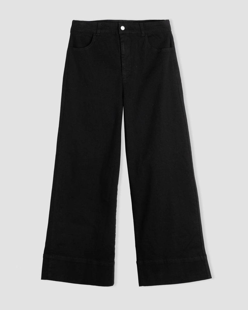 Carrie High Rise Wide Leg Jeans - Black Zoom image 3