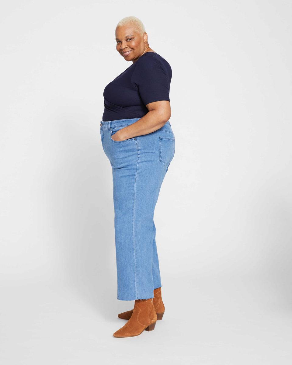 Jackie High Rise Cropped Jeans - California Blue Wash Zoom image 7