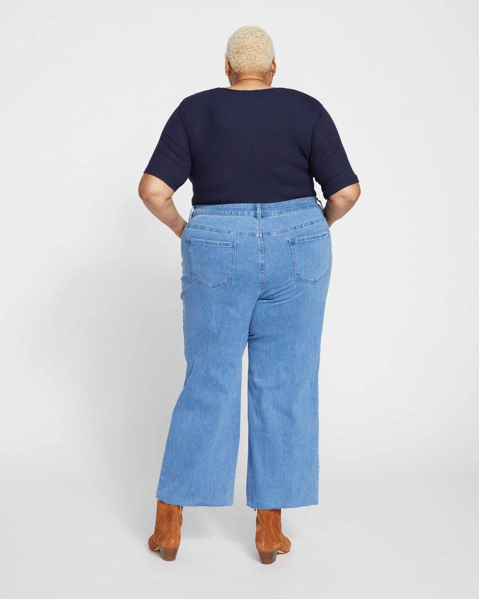 Jackie High Rise Cropped Jeans - California Blue Wash Zoom image 8