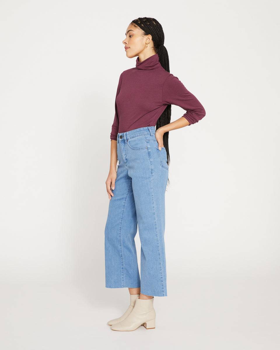 Jackie High Rise Cropped Jeans - California Blue Wash Zoom image 1