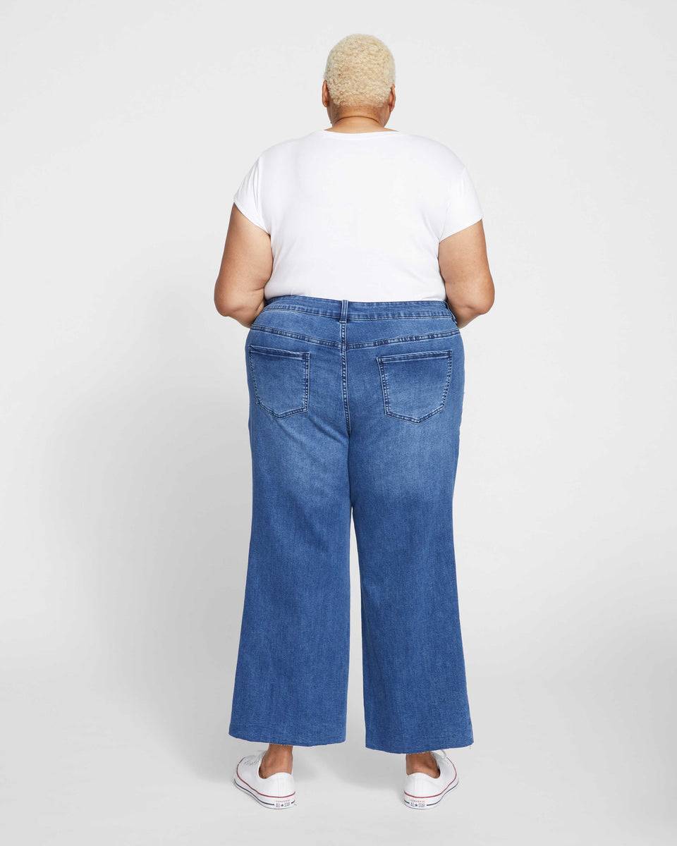 Jackie High Rise Cropped Jeans - True Blue Wash Zoom image 4