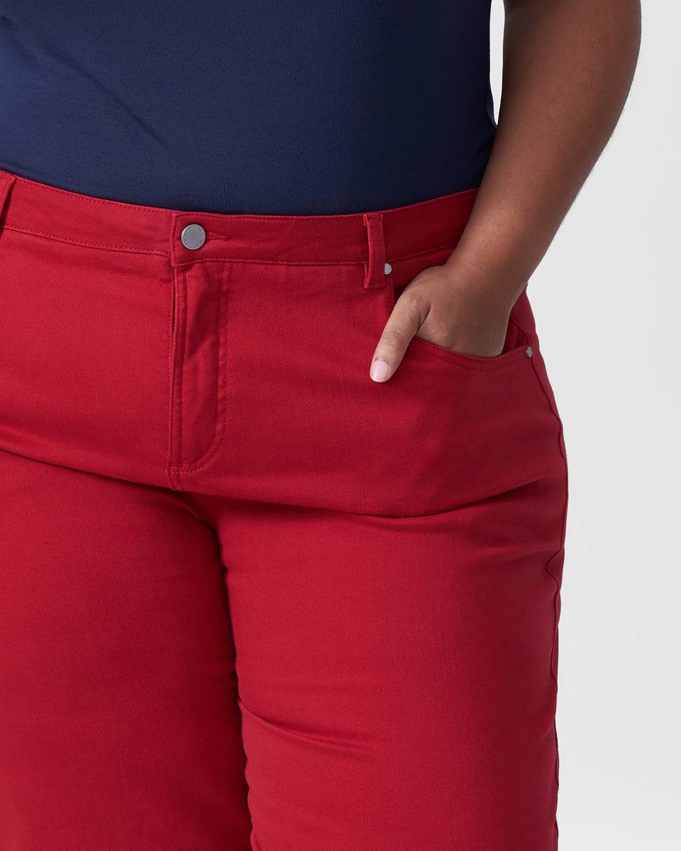 Bae Boyfriend Crop Jeans - Red Dahlia Zoom image 4