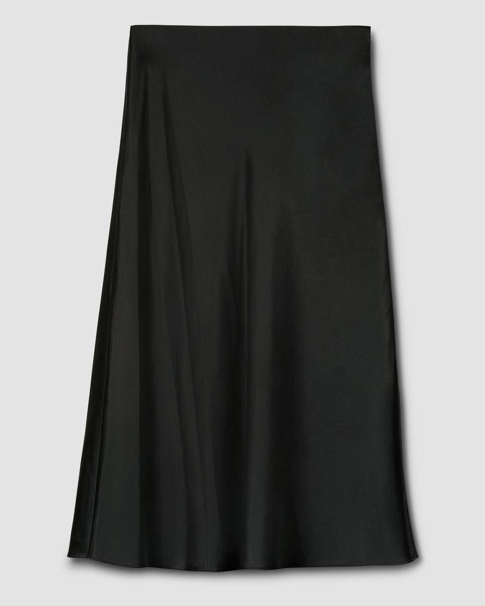 CeeCee Midi Bias Skirt - Black Zoom image 1