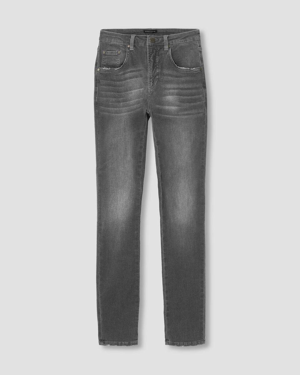 Logan High Rise 5 Pocket Vintage Jeans - Distressed Grey Zoom image 1