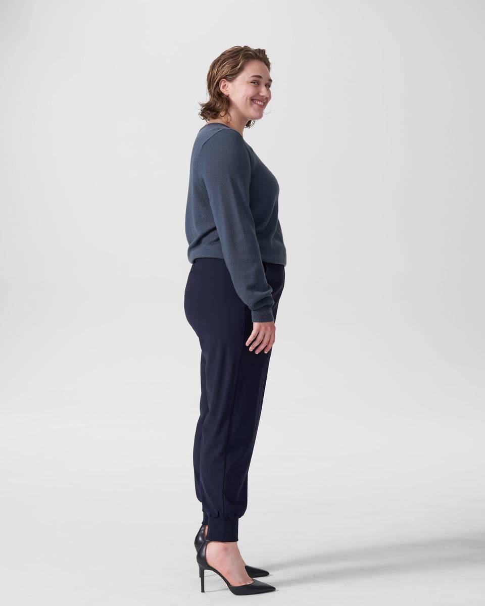 Minton Suiting Jogger - Navy Zoom image 2