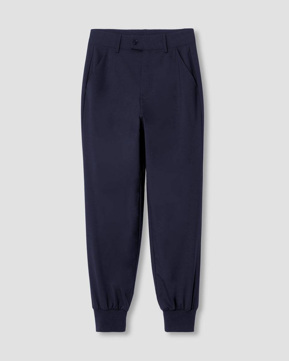 Minton Suiting Jogger - Navy Zoom image 1