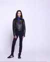 Leeron Leather Moto Jacket - Camo video thumbnail