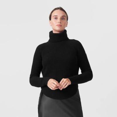This is an image of tops nav turtleneck