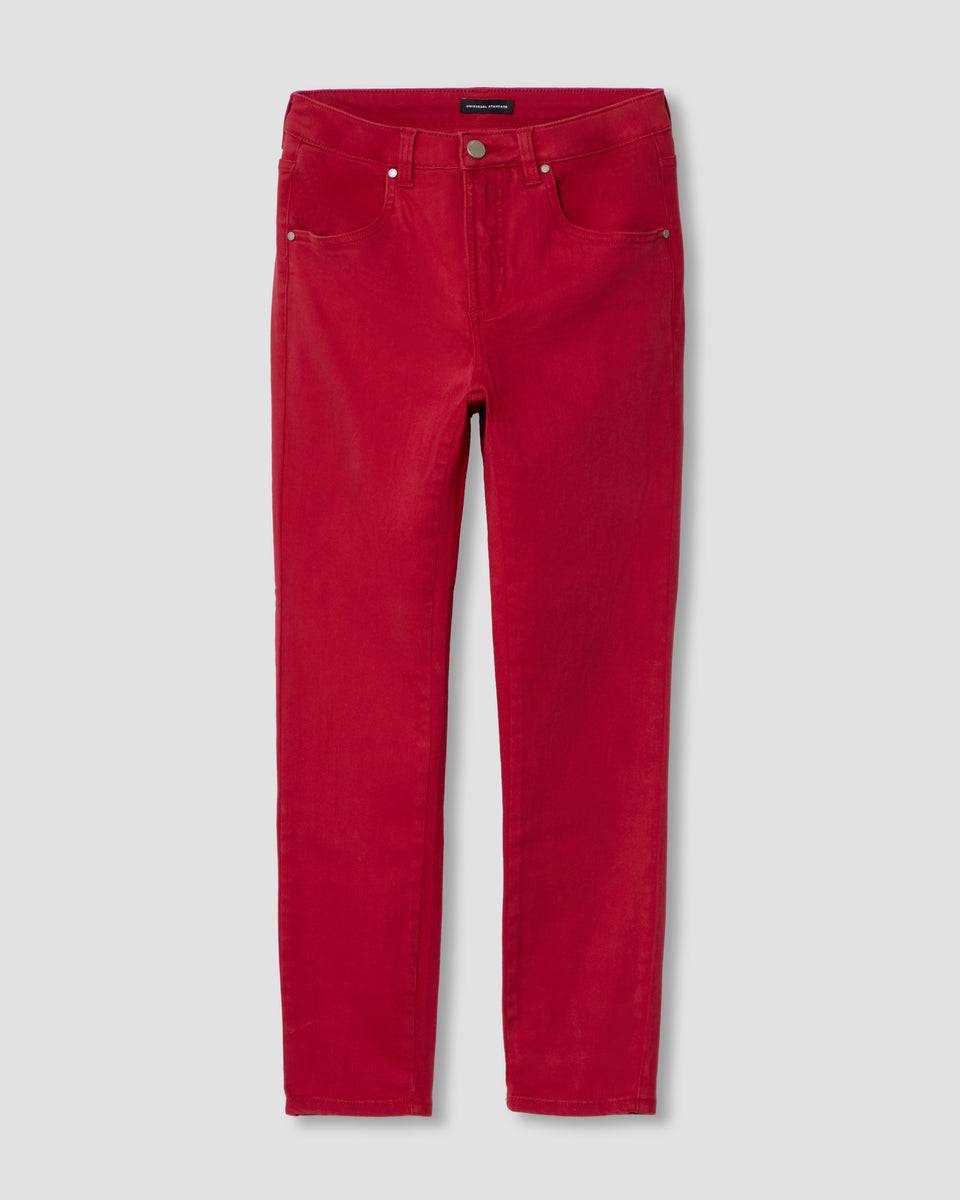 Seine High Rise Skinny Jeans 27 Inch - Red Dahlia | Universal Standard
